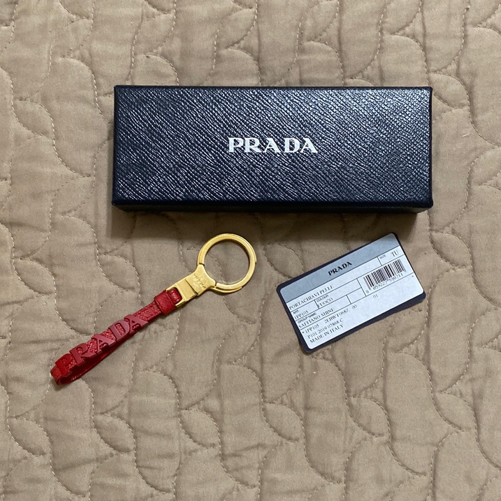 Prada Portachiavi Pelle Keychain